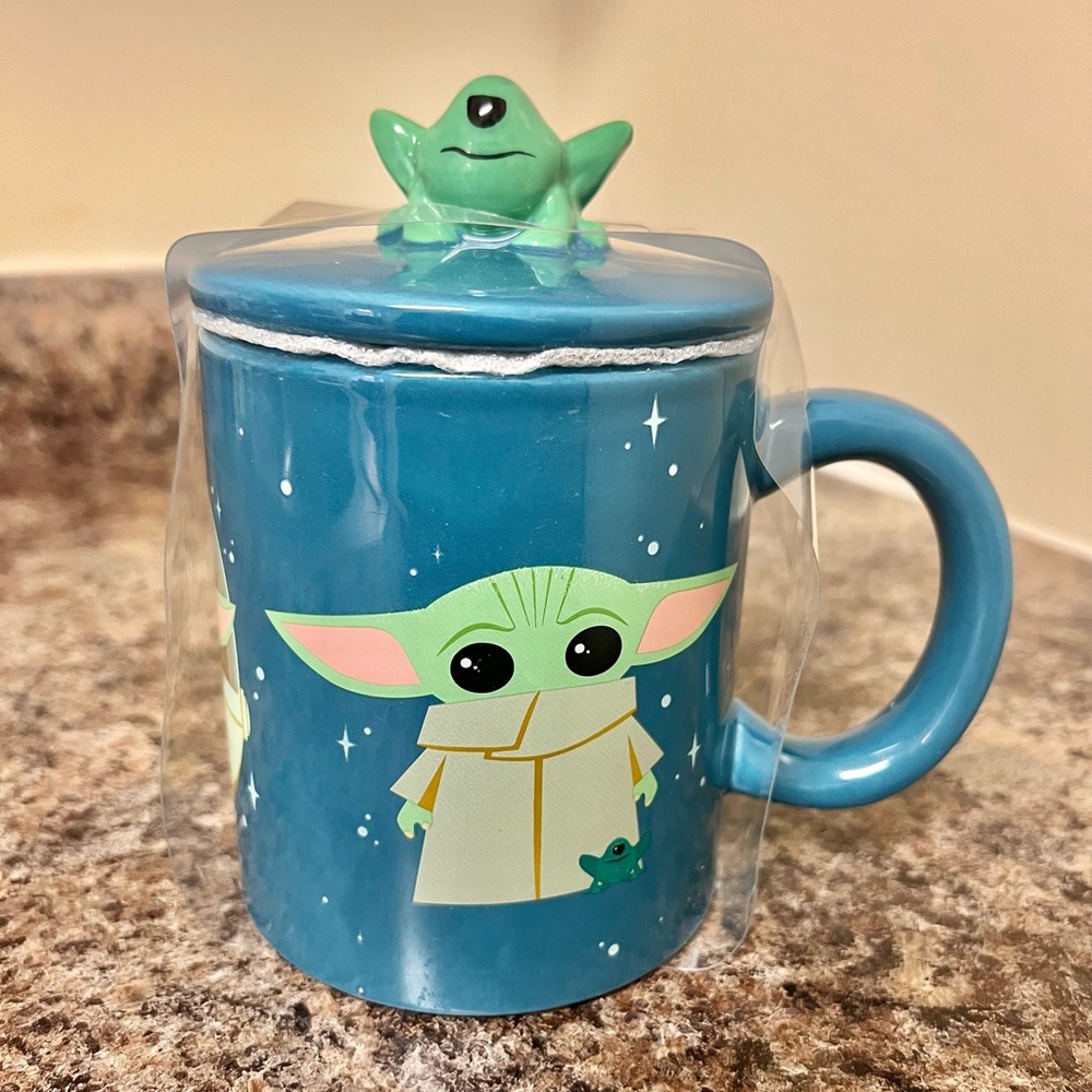 Baby Grogu Star Wars Mug with Topper